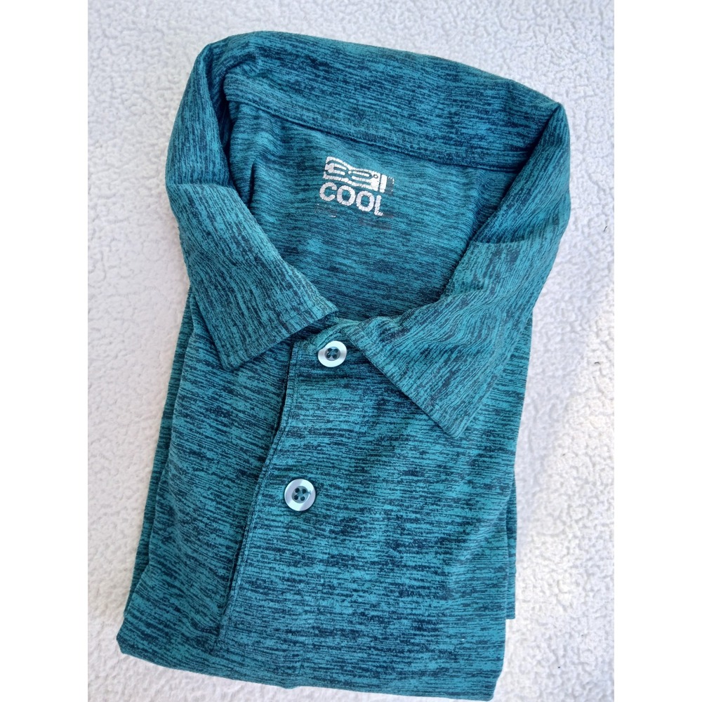 32 Degrees Cool Teal Athletic Short-Sleeve Polo Shirt‎